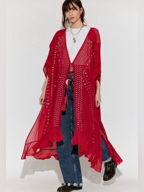 NWT FREE PEOPLE SO BILLIE STUDDED DUSTER